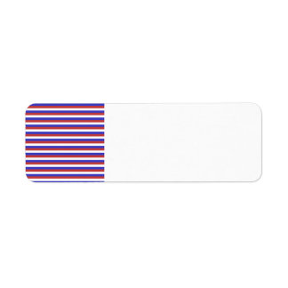 Étiquette Rouge, Blanc et Bleu.