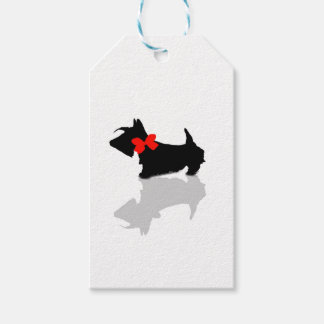 Étiquette rouge Chien écossais