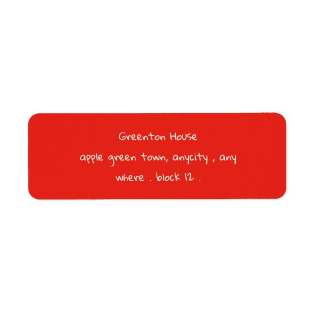 Étiquette Rouge Jouer Main tiré Doodle Whimsical Noël (Devant)