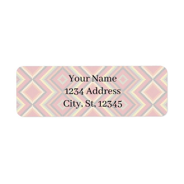 Étiquette Rouge Noir Jaune Amérindien Motif de couverture (Devant)