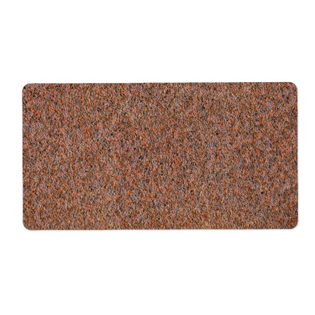 Étiquette Rouille foncée (Devant)