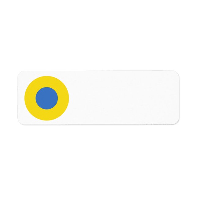 Étiquette Roundel de l'armée de l'air ukrainienne (Devant)