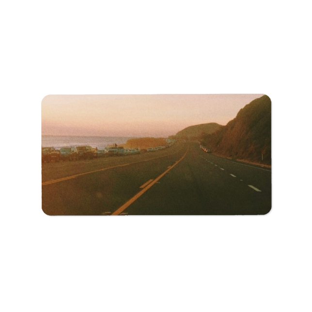 Étiquette Route de Malibu (Devant)