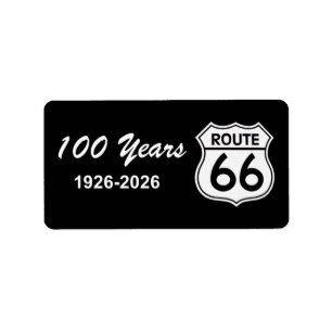 Étiquette Route Historique 66 Centenaire