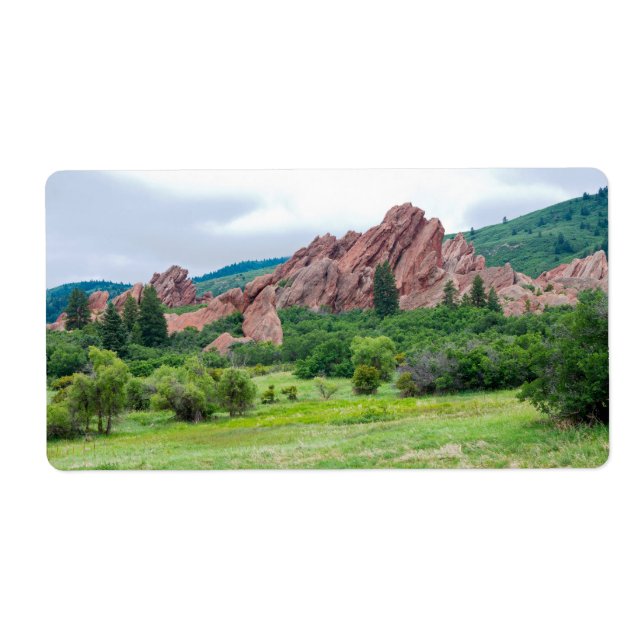 Étiquette Roxborough Meadows Mountains et Spires (Devant)