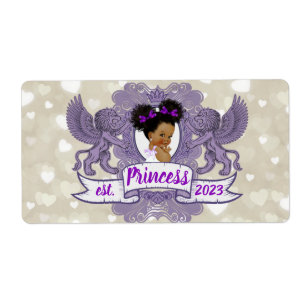 Étiquette Royal African Princess-Purple Fancy Mini Champagne