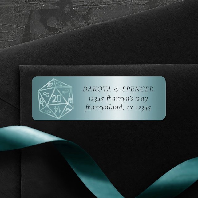 Étiquette RPG Luxe | Adresse pour les joueurs de jeux de soc (Créateur téléchargé)