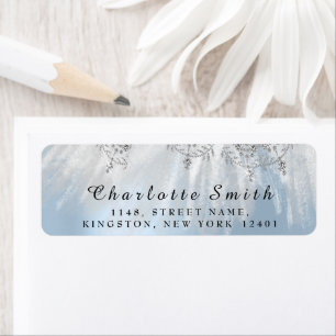 Étiquette RSVP Mariage Bridal Blue Grey Sweet16e 15e