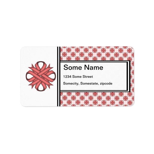 Étiquette Ruban de trèfle rose par Kenneth Yoncich (Devant)