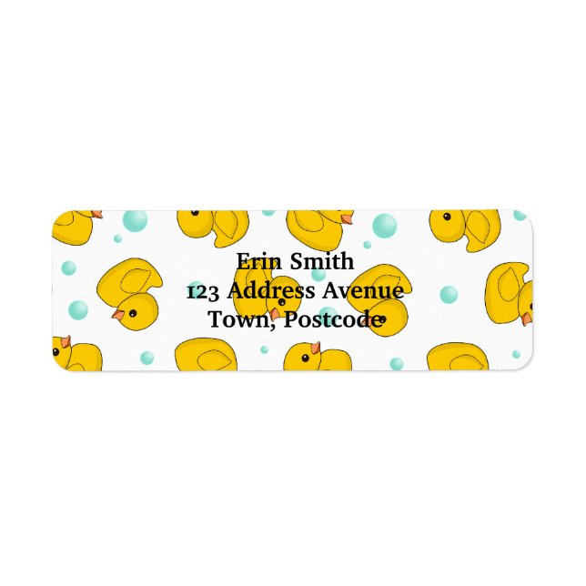 Étiquette Rubber Duck (Devant)