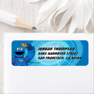 Étiquette Rue Sésame   Méca Builders Cookie Monster