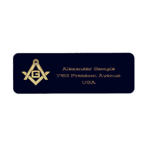Étiquette Ruée d'or masonique