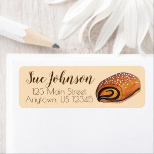 Étiquette Rugelach Juif Polonais Croissant Rouleau Pâtisseri