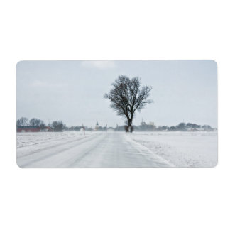 Étiquette Rural winter road
