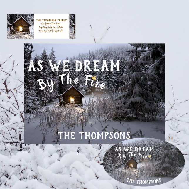 Étiquette Rustic Country Christmas Retourner l'adresse (Rustic Country Christmas - Return Address Label. Add the matching Christmas Card and Sticker.)