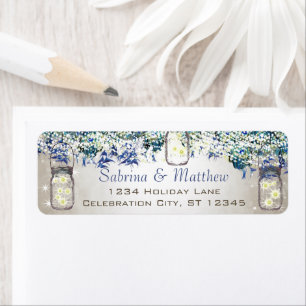 Étiquette Rustic Luxe Vintage Peacock Mariage