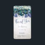 Étiquette Rustic Peacock Navy Rustic Luxe Favoriser les Étiq<br><div class="desc">Rustic Peacock Navy Rustic Luxe Favoriser les Étiquettes</div>