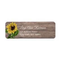 Rustique Floral Sunflower Driftwood Retourner l'ad