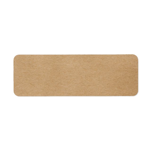 Étiquette Rustique Kraft Simple Bohème Élégant (Devant)