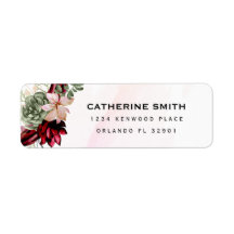 Rustique Rouge Elégant Floral Invitation