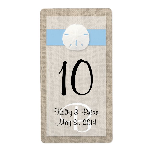 Étiquette Sable Dollar Sky Blue Wine BotÉtiquette (Devant)