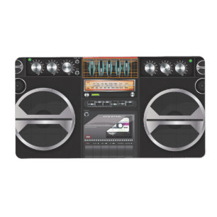 Étiquette Sableuse de ghetto de Boombox