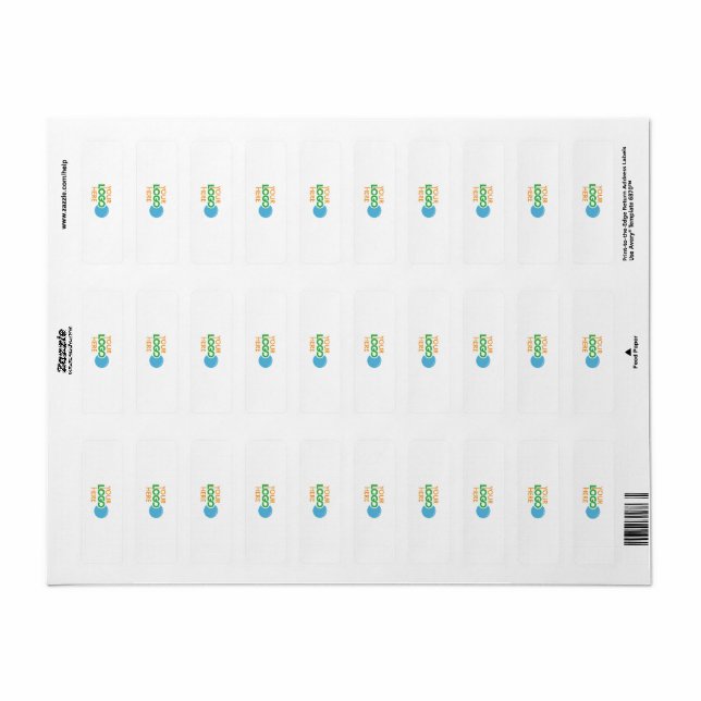 Étiquette Sac de préférence du logo personnalisé de l'entrep (Feuille entière)