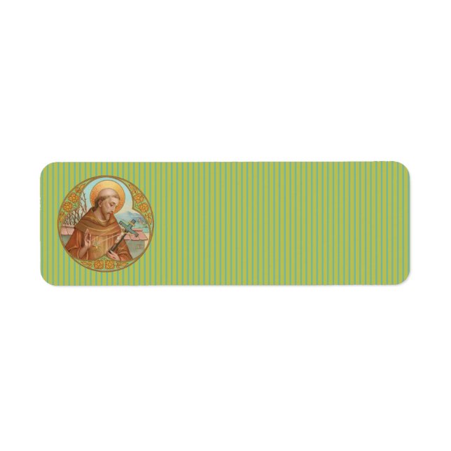 Étiquette Saint François d'Assise (BK 002) (Devant)