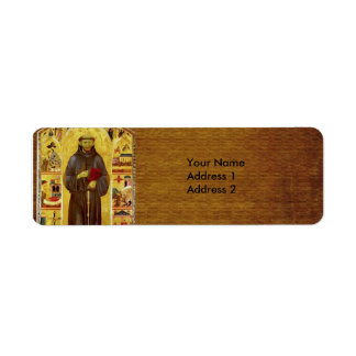 Étiquette Saint François d'Assise Iconographie médiévale