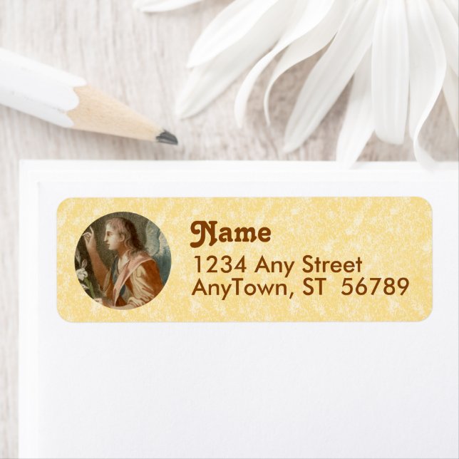 Étiquette Saint Gabriel l'Archange (M 011) (En situation)