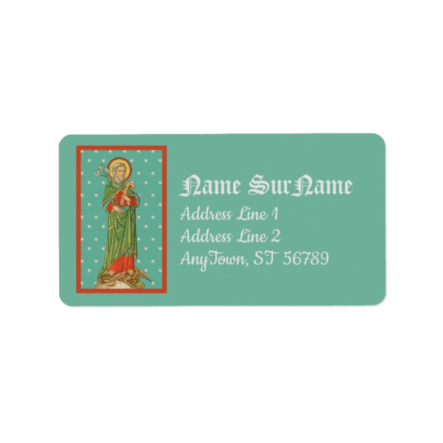 Étiquette Saint Joseph, protecteur de l'Église (VVP 09) (Devant)