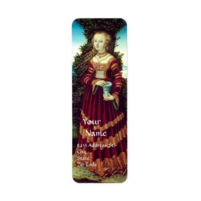 Étiquette SAINT MARY MAGDALENE, Parchemin Brown (Devant)