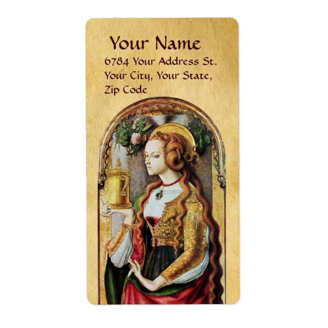 Étiquette SAINT MARY MAGDALENE Parchment (Devant)