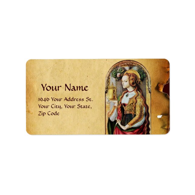 Étiquette SAINT MARY MAGDALENE Parchment (Devant)