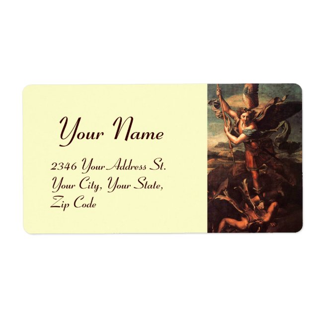 ÉTIQUETTE SAINT MICHAEL VANGUISHING (Devant)