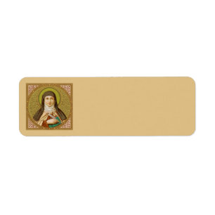 Étiquette Sainte Thérèse d'Avila (SNV 27) (Image Carré)