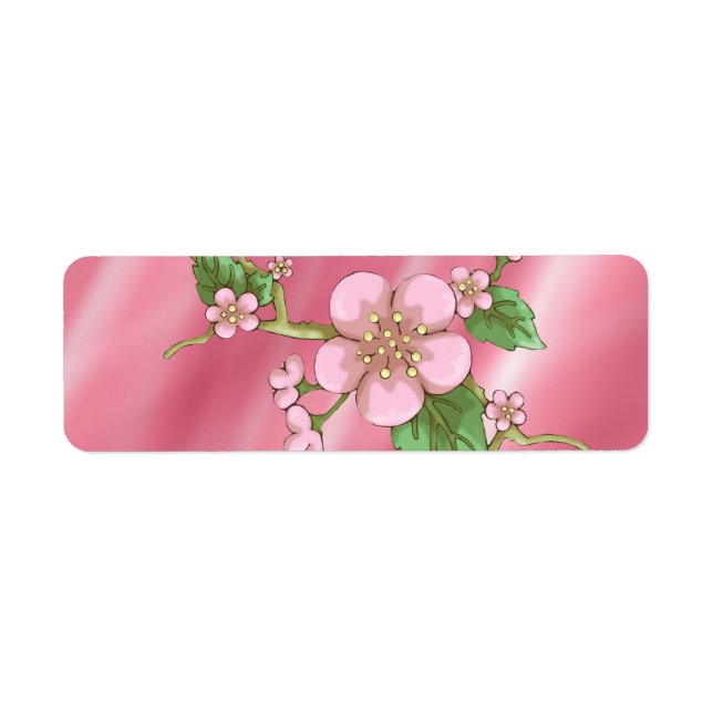Étiquette Sakura Blossoms (Devant)