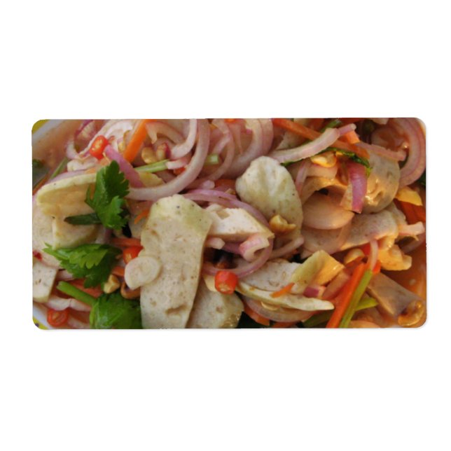 Étiquette Salade de Saucisses épicées thaïlandaises ... Alim (Devant)