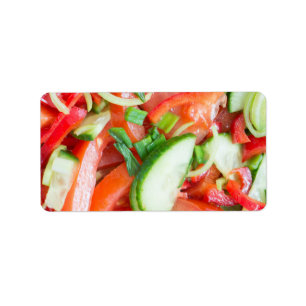 Étiquette Salade végétale