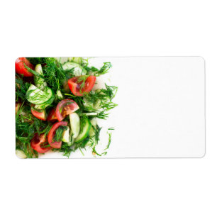Étiquette Salade végétale