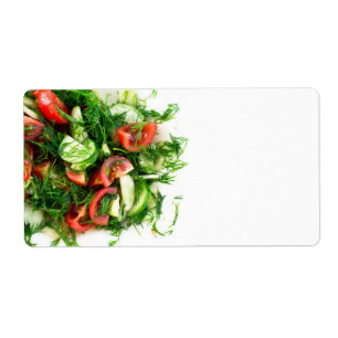 Étiquette Salade végétale