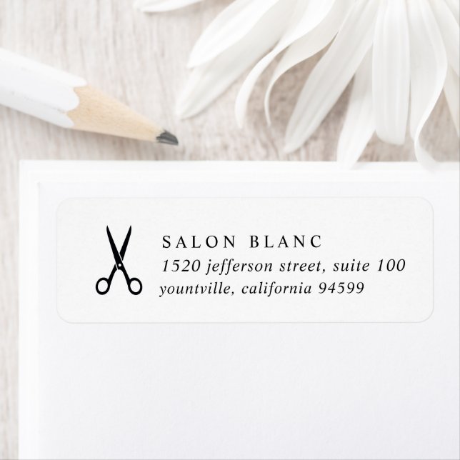 Étiquette Salon de beauté promotionnel (En situation)