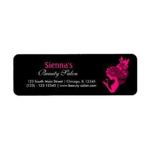 Étiquette Salon De Beauté (Rose Profond)