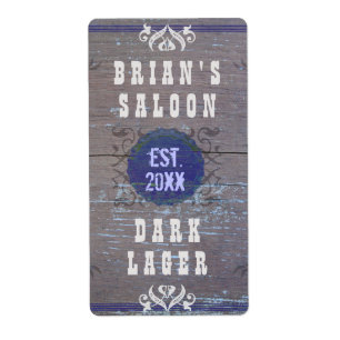 Étiquette Salon de bière maison personnalisable