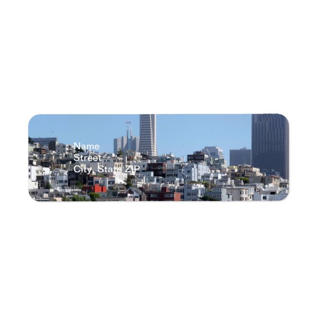 Étiquette San Francisco Panorama (Devant)