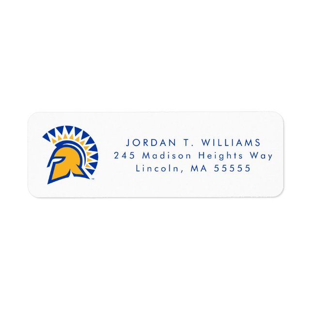 Étiquette San Jose State Spartans (Devant)