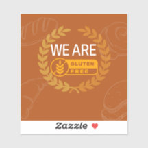 Étiquette sans gluten - Emballage alimentaire élég