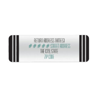 Étiquette Saule pleureur rose Art déco - Personnalisé