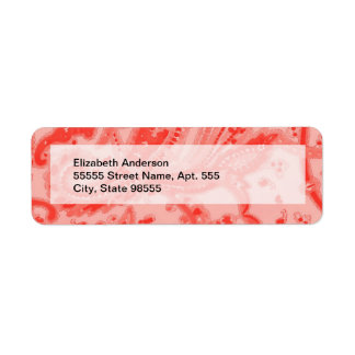Étiquette Saumon Pink Paisley