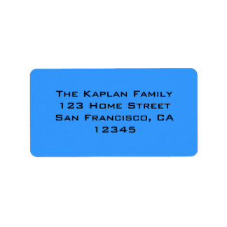 Étiquette Sceau d'enveloppe noir bleu Zachary